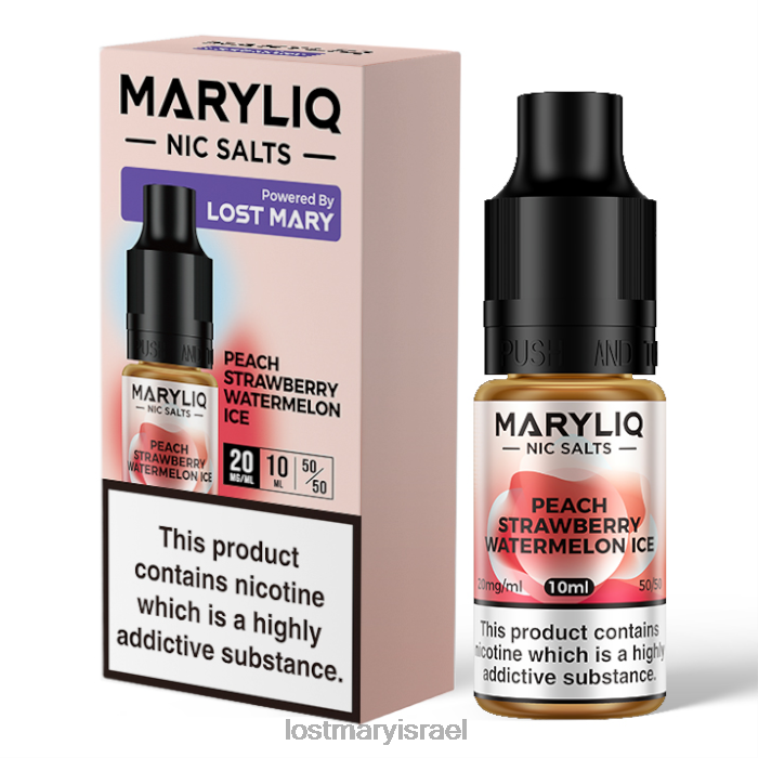 אבודים מלחי מרי מריליק ניק - 10 מ"ל 8RF26213 אפרסק | LOST MARY Flavors