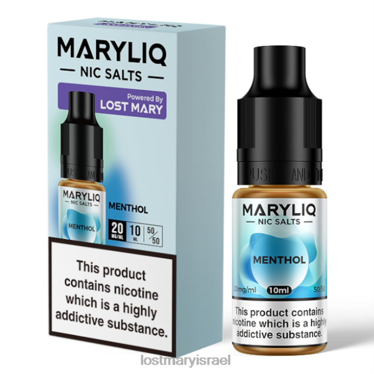 אבודים מלחי מרי מריליק ניק - 10 מ"ל 8RF26223 מֶנתוֹל | LOST MARY Flavors